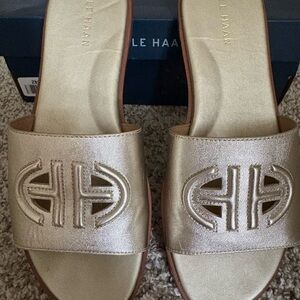 Cole Haan Women's Metallic Slide Sandals